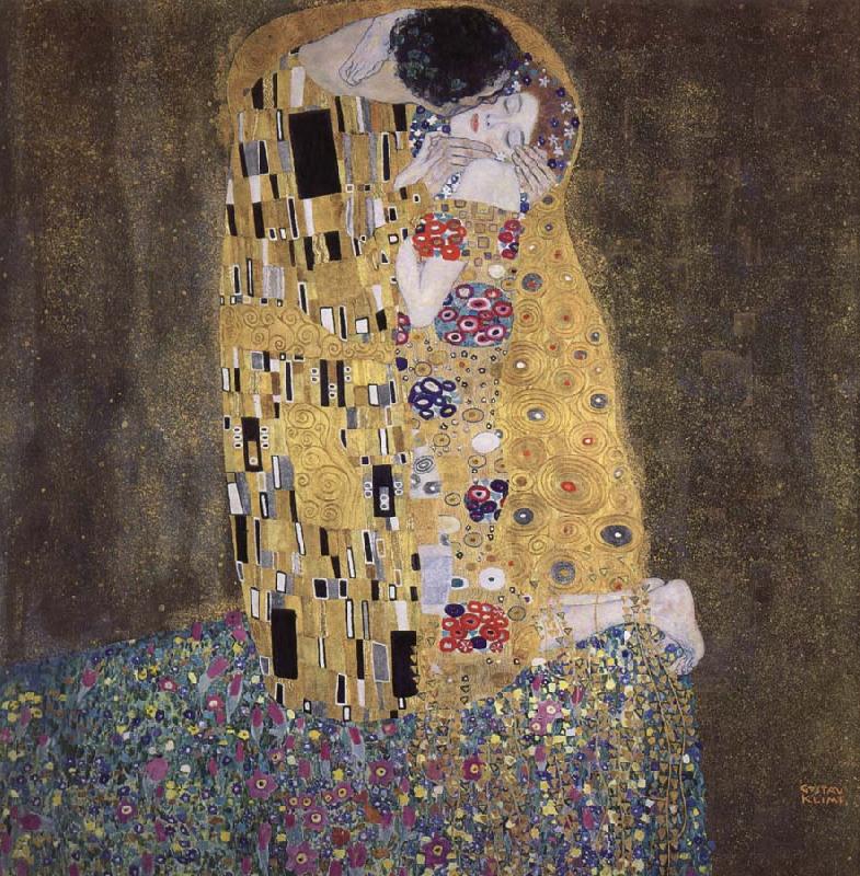Gustav Klimt kiss Norge oil painting art